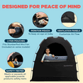 thumbnail image 7 of SlumberPod The Original Blackout Sleep Tent Travel Essential for Babies and Toddlers, Mini Crib and Pack N Play Cover, Sleep Pod for Kids with Monitor Pouch and Fan Pouch, Blocks 95% Light, Black, 7 of 7
