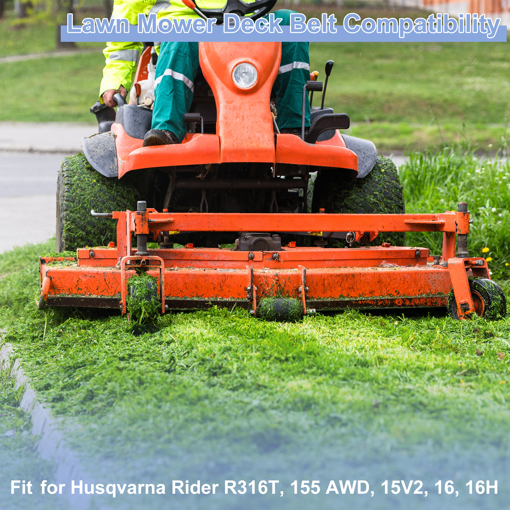 Unique Bargains Lawn Mower Deck Belt for Husqvarna Rider R316T and Other Models