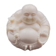 thumbnail image 2 of Estatua Sentada de Maitreya Tallada en Madera Baoblaze escultura de mesa Artesanías Fengshui decoración de mesa 2x1,7x1,7 Pulgadas para Jardín de Hada 2 piezas, 2 of 8