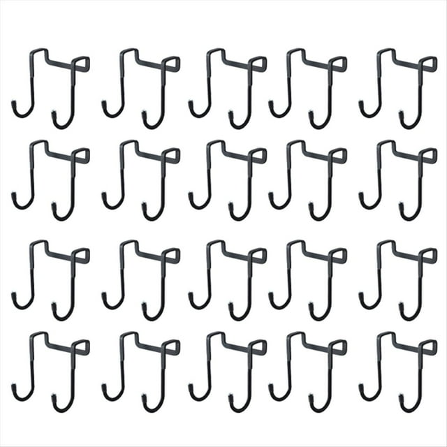 Gancho de Acero Inoxidable, Gancho Doble en Forma de S Sin Perforaciones, Puerta de Gabinete de Cocina y Baño, Colgador para Almacenamiento de Ropa y Toallas B