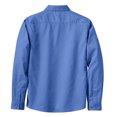 thumbnail image 6 of Womens Long Sleeve Easy Care Cotton/Polyester Shirt Ultramarine Blue XXL, 6 of 6