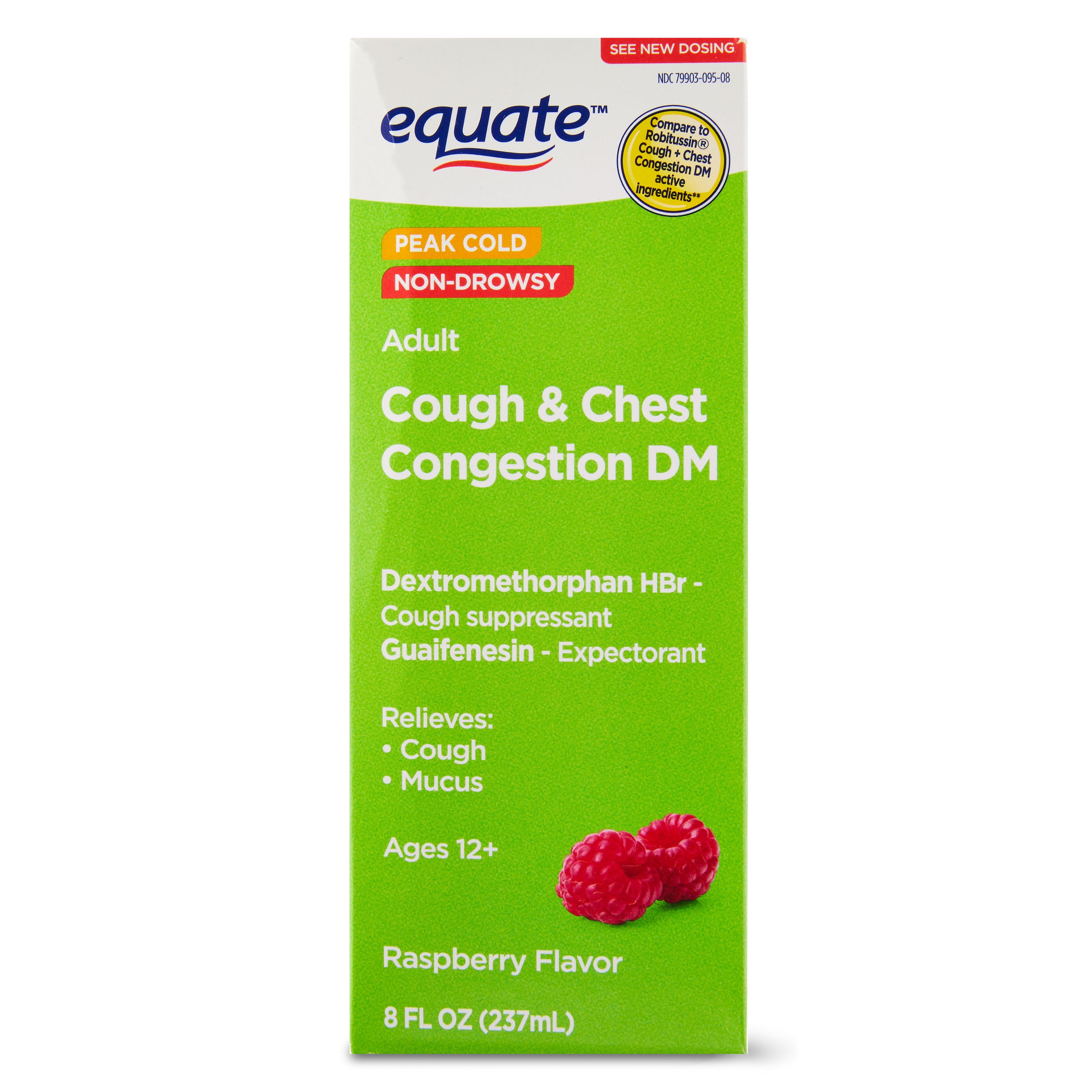 Equate Peak Cold NonDrowsy Adult Cough & Chest Congestion DM
