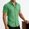 thumbnail image 6 of Maean S-3XL Men Big and Tall Shirts Short Sleeve Dressy Shirt Casual Business Button down Tee Tops, 6 of 7