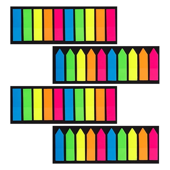 LOLIPPYY 4-Pack Transparent Sticky Tabs for Household Use, Practical Page Markers and Note Accessories