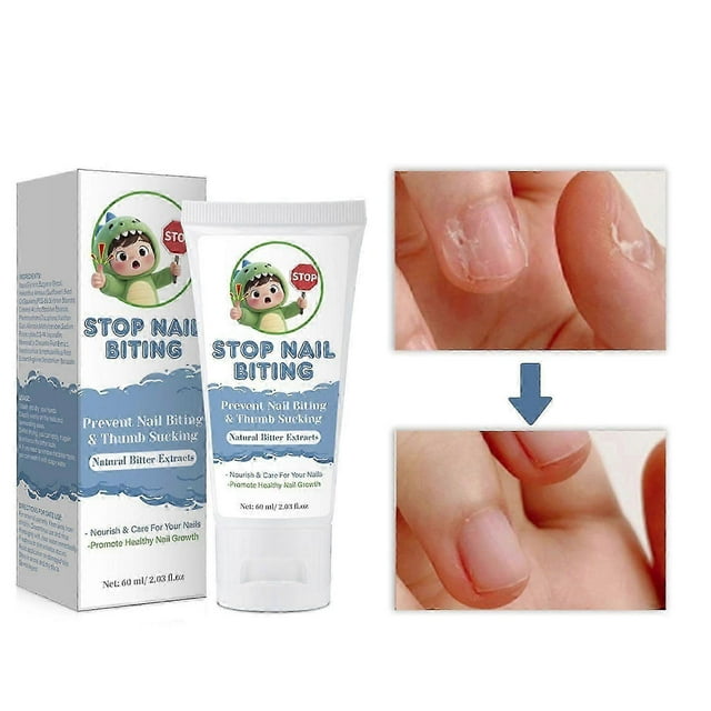 Nail Biting Treatment for Kids, Nail Biting Prevention for Kids & Adults, 100% Natural Plants, Bitter Taste Thumb Sucking Deterrent, Anti-Nail Biting