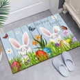 thumbnail image 6 of Euaioeiu Easter Bunny Egg Decor Rug, Cute Easter Bunny Eggs Pattern Non-Slip Area Rug, Soft Plush Carpet for Spring Holiday Decorations, Home Decor for Living Room Bedroom Easter Party, 6 of 6