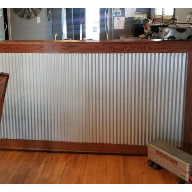 Rustic Corrugated Metal Wainscoting, Corrugated Sheet Metal Panels