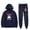 Navy, variant on Quackity 25 Birthday Men/Women Fall Suit Hoodies Sportswear Hooded Ankle Banded Pant Two Piece Set
