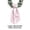 #156-Pink, variant on Wreath Sash Bow, Checkered Bow, Long Streamer Ribbon Gingham Fabric Double Tied Detachable Bow for Front Door Decor