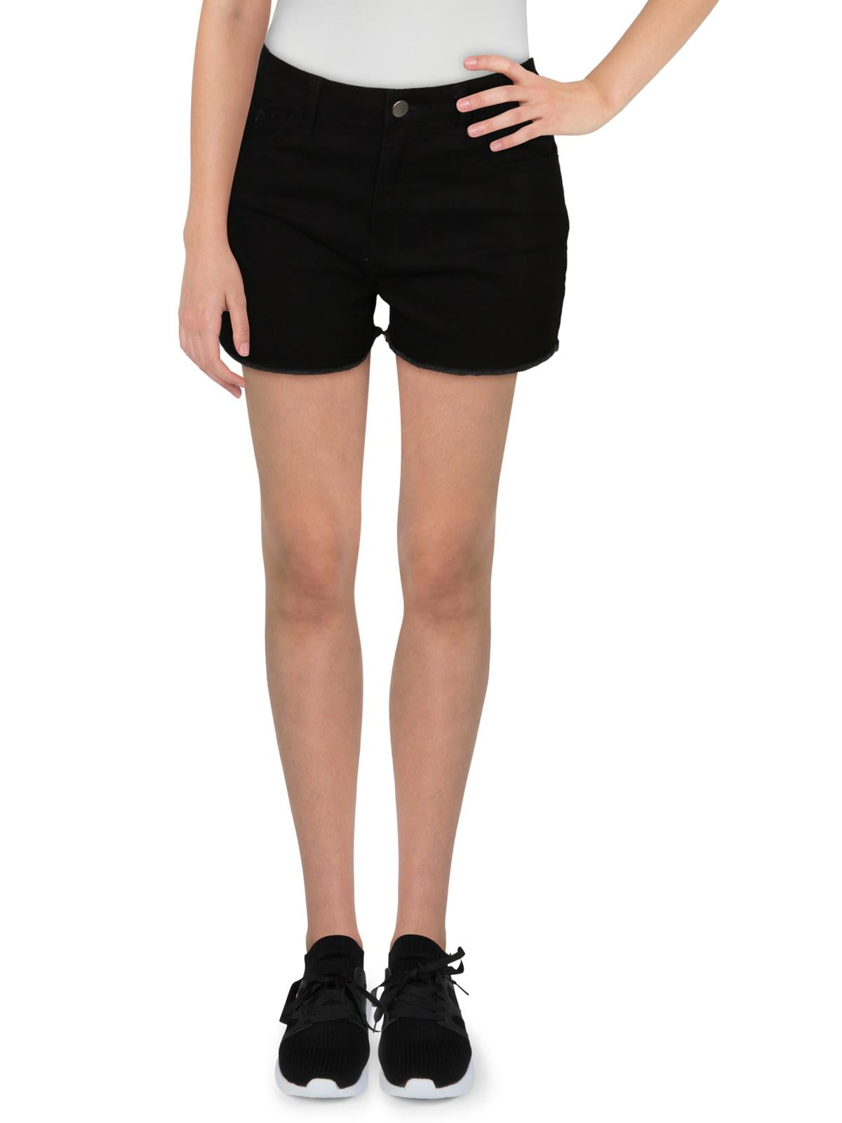 Tinseltown Womens Cutoff Fraye Ho Denim Shorts Black 9