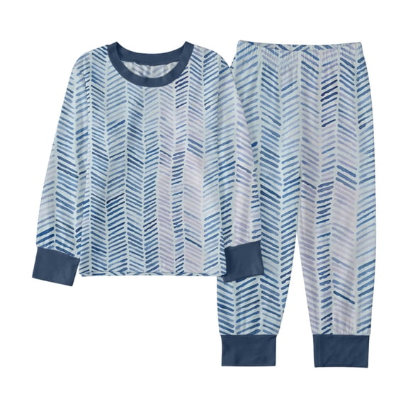 BOOMNY Boys 2 Peice Pajamas Sets Graphic Long Sleeve Sleepwear Tops Pants Pjs Set for Kids Cozy Loungewear Homewear