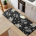 thumbnail image 5 of Black Gothic Moon Flower Star Pattern Kitchen Rug Mat,Kitchen Runner Rugs Non Skid Washable,Decorative Kitchen Floor Mats for Kitchen,Sink,Laundry,17"x47.2", 5 of 7