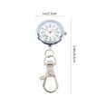 thumbnail image 2 of MasteelfCA 1pc Fashion Quartz Pocket Watch Keychain Large Dial Nurse Pocket Watch, 2 of 8