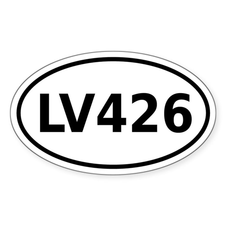 Cafepress - LV 426 - Sticker (Oval), Size: Large - 4.5x7.5, White