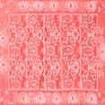 thumbnail image 1 of Ahgly Company Machine Washable Indoor Square Abstract Red Modern Area Rugs, 8' Square, 1 of 4