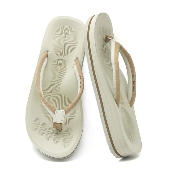 Womens Fashion Flip Flops Ladies Lightweight Summer Beach Yoga Mat Thong Sandals with Comfortable Arch Support