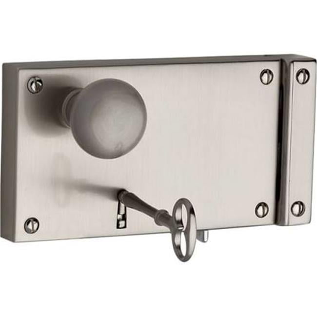 Baldwin 5634031L Left Hand Horizontal Entrance Rim Lock, Unlacquer