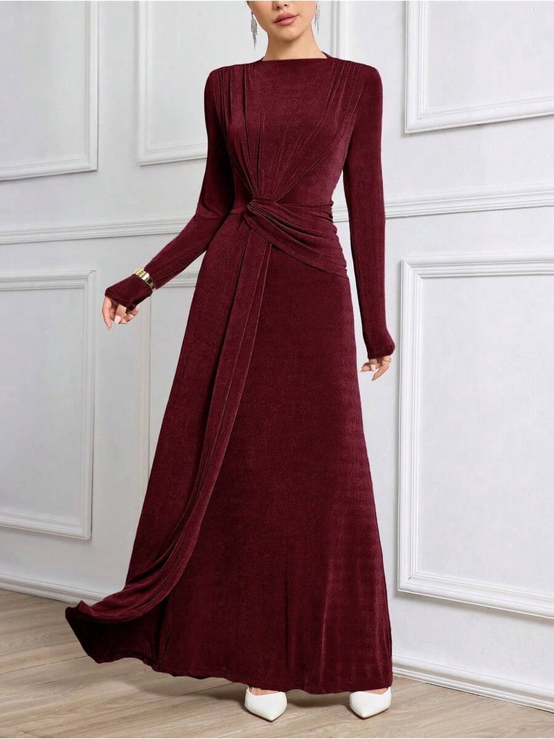 burgundy modest dresses Brinley Bridesmaids Dress No refunds nor returns on this dress Burgundy Modest Bridesmaid Dresses |