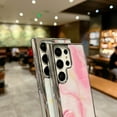 thumbnail image 5 of SaniMore for Samsung Galaxu S22 Ultra 6.8" 2022 Case, Shockproof TPU Bckplane Marble Pattern Stylish for Girls Women Plating Design Anti-drop Slim & Lightweight Anti-slip Bumper, Pattern-H, 5 of 5