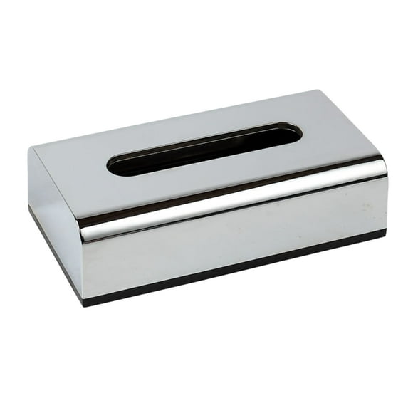 Pañuelos faciales Caja Caja Plata Papel Papel Contenedor Tocador Tisular Organizador