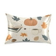 thumbnail image 7 of Yayeee Pillowcase King Size Set of 2 Satin Wrinkle Resistant Pillow Case, Fall Books, 7 of 7