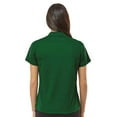 thumbnail image 3 of Paragon Women's Saratoga Performance Mini Mesh Polo, 100% Polyester Tee 4-Button Placket Shirts, Forest Green, L, 3 of 4