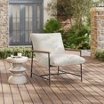 thumbnail image 1 of Modway Raya Bouclé Chaise Longue de Mobilier de Patio Extérieur, Ivoire, 1 of 9