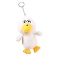 thumbnail image 4 of Lindo llavero de peluche de pato que pone huevos, juguete para bolsos, recuerdos de fiesta Blanco, 4 of 9