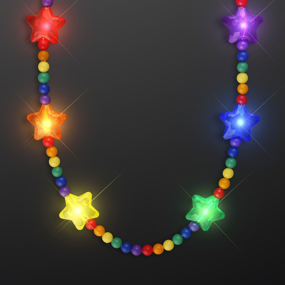 Light Up Alligator Necklace On Green Beads [LMP001-1233] -  MardiGrasOutlet.com