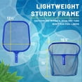 thumbnail image 2 of Swimming Pool Leaf Skimmer Net and Leaf Rake Net Set, Pool Net with Adjustable Aluminum Poles 4 Sections , Total Length 60", Debris Pickup Removal for Swimming Pools, Spas, Hot Tubs and Fountains, 2 of 7