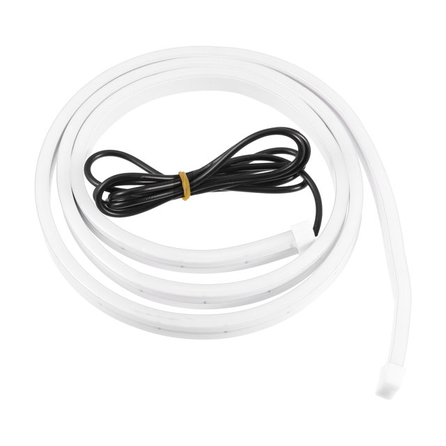 Tira de luces LED para coche de 1,2 m y 3,94 pies, impermeable, flexible para coches, camiones, luz blanca