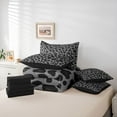 thumbnail image 6 of Feelyou Cheetah Leopard Print Comforter Set 7pcs, Simple Abstract King Bedding Sets, 6 of 8