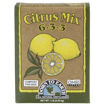 Down To Earth Organic Citrus Fertilizers Mix 6-3-3, 1 lb