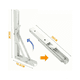 thumbnail image 3 of Soporte Ménsula Blossom  Brazo P/repisa Abatible Plegable Par blanco, 3 of 5
