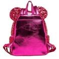 thumbnail image 2 of Loungefly Women's Mini Backpack Faux Leather Sequin Backpack, Magenta, 2 of 4