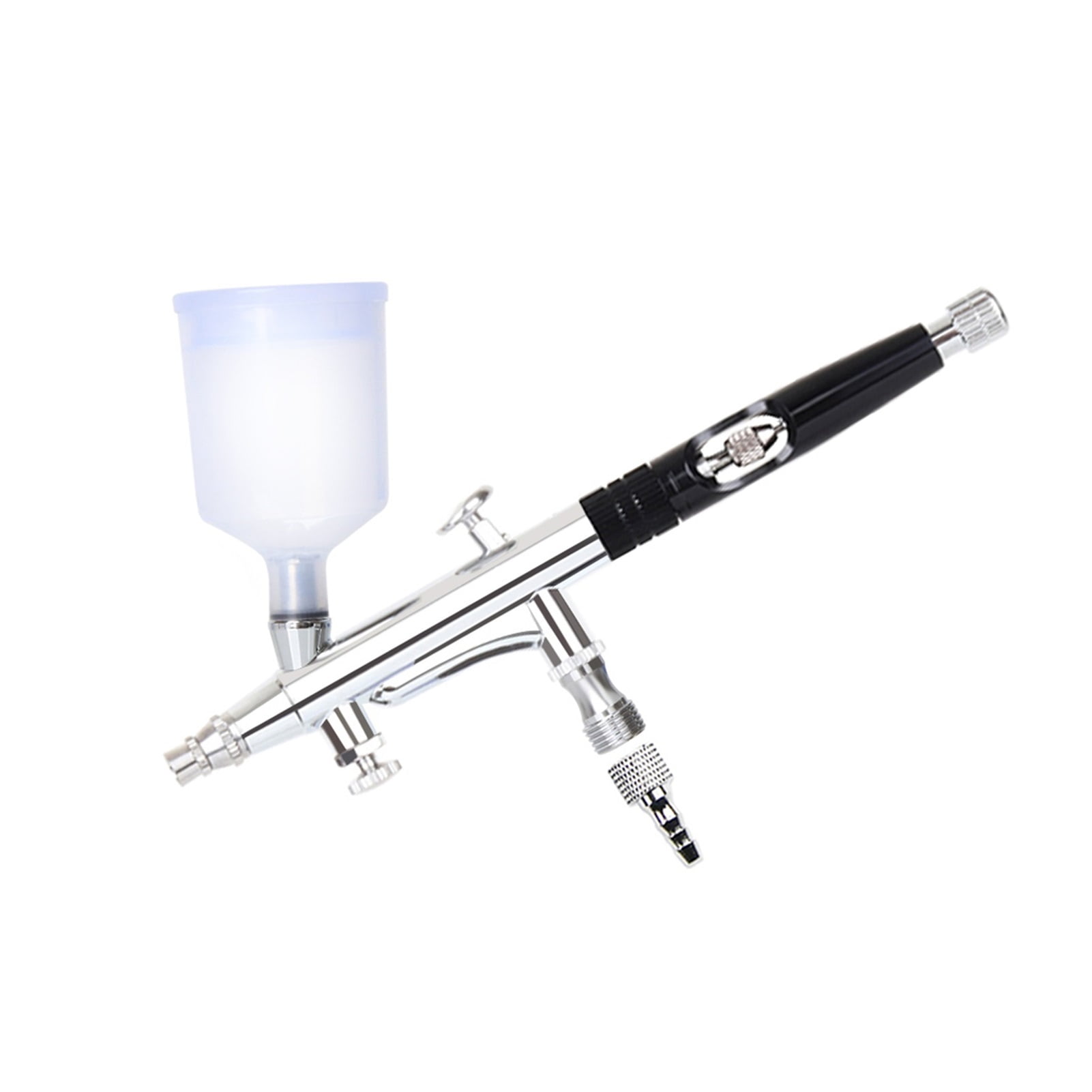 Dual Action Airbrush Gun 20 40CC 0.3MM Spary Pen Clean Kit Hose Black Red Blue Color ,Versatile applications