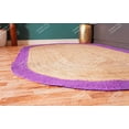 thumbnail image 6 of Chouhan Rugs Natural Jute Purple Bordered Rug Bohemian Rug Decor Rug Handwoven Rug Custom Rug Decorative Rug, 6 of 6