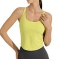thumbnail image 4 of ABATAB Workout Tank Tops for Women Scoop Neck Plain Running Tshirts Athletic Yoga Cami Workout Loose Fit Tops with Built in Shelf Bras, 4 of 5