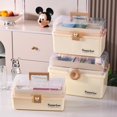 thumbnail image 3 of Compact Transparent Home Medicine Organizer: Multi-Layer Mini First Aid Storage Box with Large Capacity, Child-Friendly Design, Durable Plastic Construction for Emergency & Daily Medication, 3 of 6