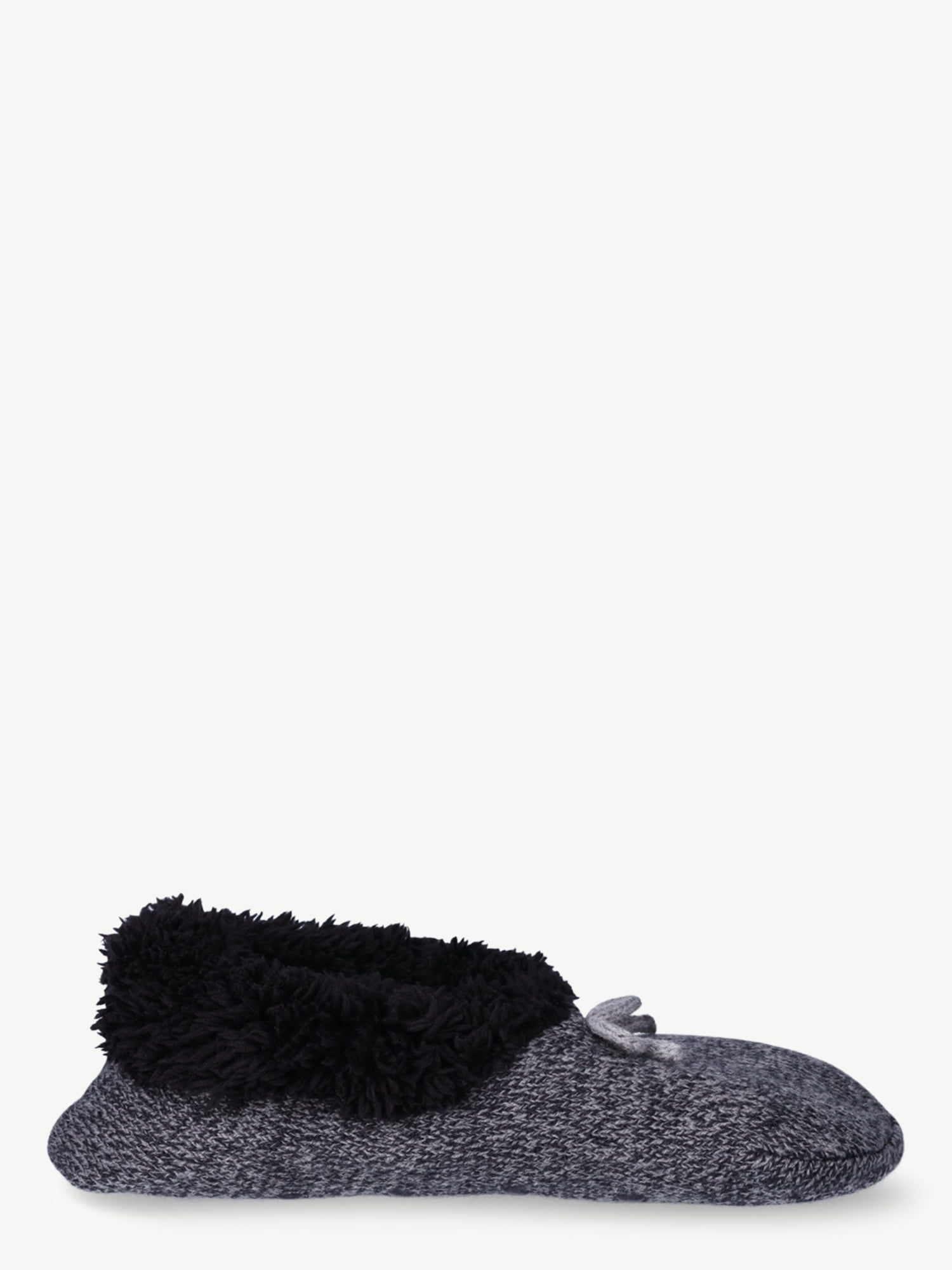 Joyspun Women's Knit Slipper Socks, 2-Pack, Size 4-10