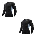 thumbnail image 4 of Qarigey Ropa interior térmica para hombre Medias de secado rápido Invierno Correr Cálido Ropa deportiva de manga larga Motocicleta 1609 gris,XL 2piezas, 4 of 6