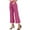 40# 1Pack:Rose pink, variant on Womens 25" Wide Leg Capri Pants Yoga Legging High Waist Cropprd Pants with Pockets,Rose pink,US Size L