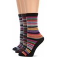 thumbnail image 6 of Wise Blend Women's Merino Wool Blend Colorful Stripe Crew Socks 3 Pair Pack, Multi, Medium, 6 of 6