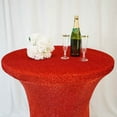 thumbnail image 2 of Efavormart Red Wholesale Stretchy Spandex Tablecover Glitz Tablecloth For Cocktail Table Wedding Party Bar Tablecloth, 2 of 10