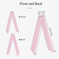 thumbnail image 4 of Zufioo Breast Cancer Ribbons Awareness Print Women's Long Silk Scarves, Dust and Sun Protection Headscarves, Scarves, Handbags, Clothing Accessories, Suitable for Travel, Dating-One Size, 4 of 7