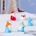 thumbnail image 4 of 10 minifiguras de Papá Noel lindas, figuras de resina de dibujos animados, muñecos de nieve, figuras para la casa, decoración navideña DIY, 4 of 5