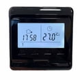 thumbnail image 1 of Programmable temperature controller thermostat for electric floor heating Black 3A, 1 of 9