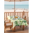 thumbnail image 2 of Outdoor Tablecloth with Umbrella Hole for Patio/Picnic/Party/Camping, Country Leaves Waterproof Table Cloth Rectangle Table Cover Washable, Green Leaf Branches Vine Botanical Rustic (52"x 70"), 2 of 8