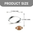 thumbnail image 3 of Clearance Bakeware under $5 Sports Stainless Football Football Cap Shaped Baking Tools Fondant Cutting Cookie Cake, 3 of 8
