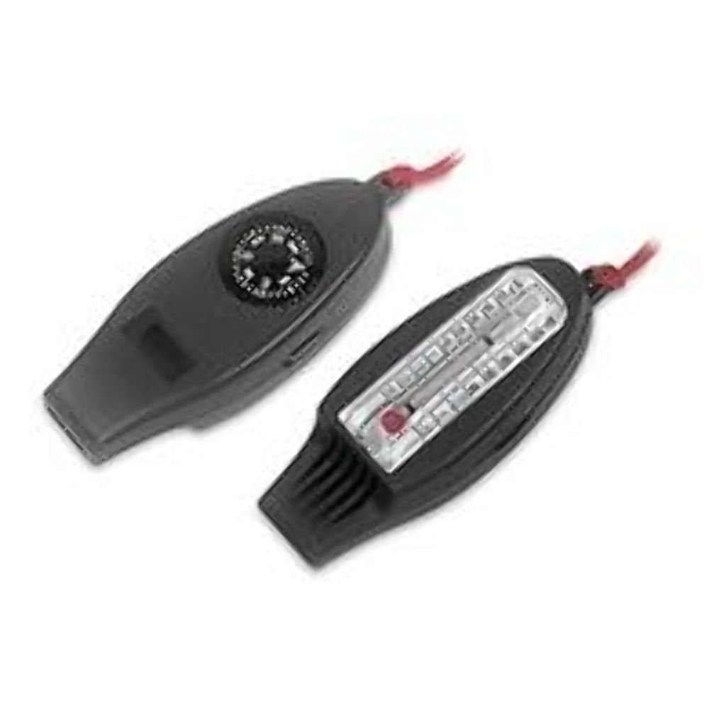 Specialty Compass Compass Thermometer Combination, Thermometer Whistle Waterproof Altimeter Keychain Black Flashlight... by